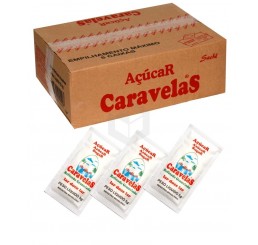 Açúcar Caravelas Sache  - caixa com 400 unidades