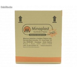 Copo Minaplast 500 ml ABNT2012 - Branco - Caixa com 1000 Unidades