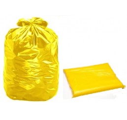 Saco para Lixo 60 LT Amarelo - pacote 